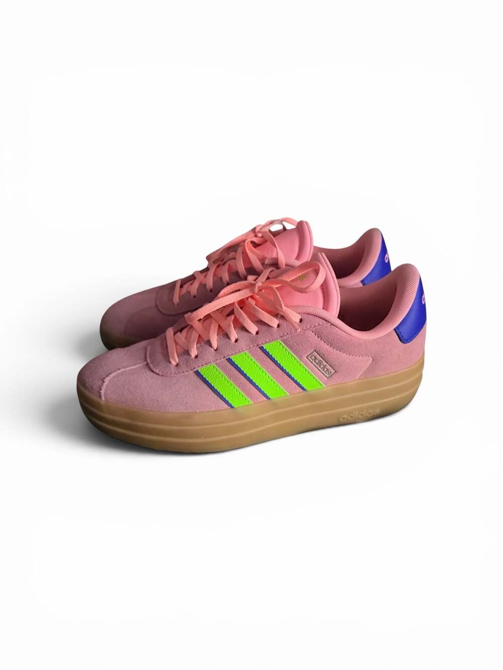 Adidas VL Court Bold Platform Sneakers Pink Spark/Lucid Lemon/Lucid Blue